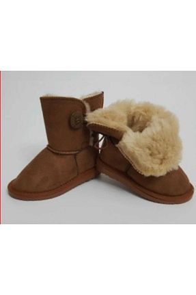 بوت / نیم بوت قهوه ای بچه گانه پشمی Faymi Shop - کد 362370823