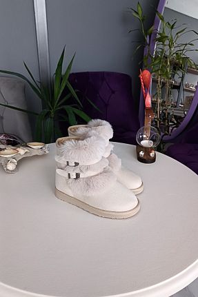 بوت / نیم بوت بژ زنانه جیر LA CALZATURE - کد 783634889