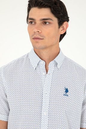 پیراهن سرمه ای مردانه یقه پیراهنی U.S. Polo Assn. - کد 859895817