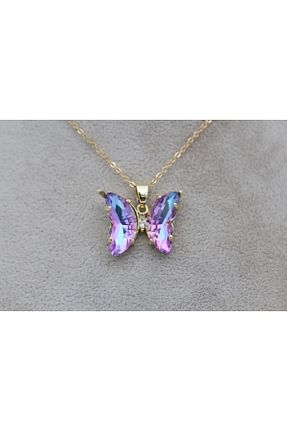 گردنبند استیل ( فولاد ) آبی زنانه استیل ضد زنگ Alina Jewelry - کد 868768009
