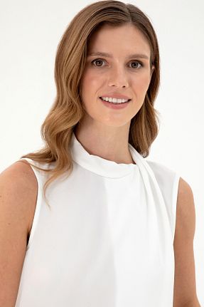 بلوز بژ زنانه ساده U.S. Polo Assn. - کد 860687712