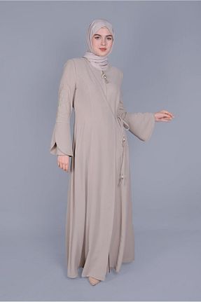 مانتو بلند حجاب بژ زنانه Alvina - کد 868839948