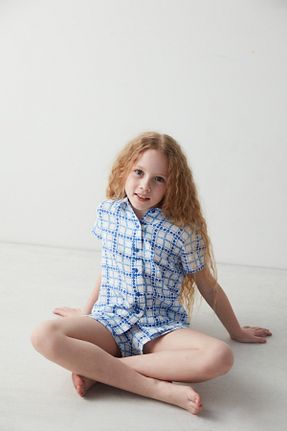 ست لباس راحتی سفید بچه گانه گلدار Penti - کد 682575341