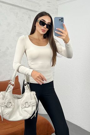 بادی بژ زنانه یقه مربعی modavingo - کد 856233308