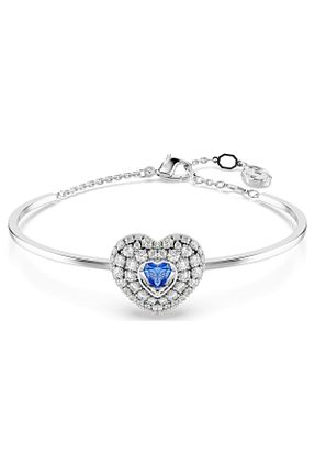 دستبند جواهر سفید زنانه فلزی Swarovski - کد 868869416