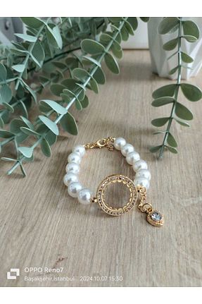 دستبند جواهر بژ زنانه منجق kayalaraksesuar - کد 864479315
