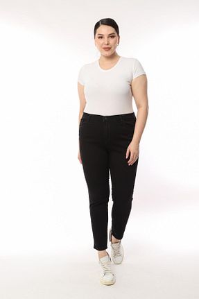 شلوار جین مشکی زنانه پاچه تنگ yakamor - کد 868880697