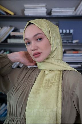شال سبز زنانه ابریشم A/F fezah prive - کد 868882462