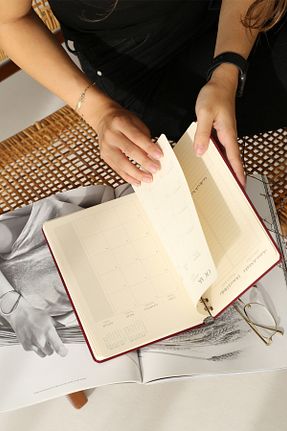 سر رسید زرشکی Spiralli Matt Notebook - کد 863381795