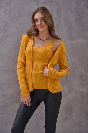 رویه زرد زنانه اکریلیک SHUGAA - کد 868901214