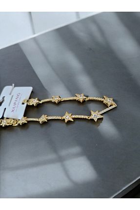 دستبند استیل (فولاد) طلائی زنانه استیل (فولاد) XUPING JEWELRY - کد 868901106