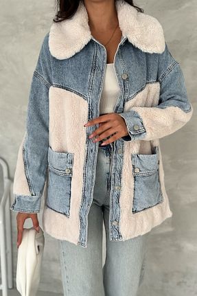 کاپشن آبی زنانه Relaxed FEMELLE - کد 868913698