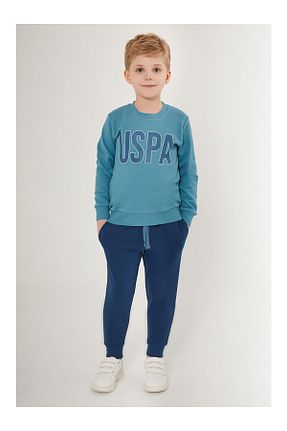 ست بالاتنه و پائین تنه آبی بچه گانه بافتنی U.S. Polo Assn. - کد 869531808