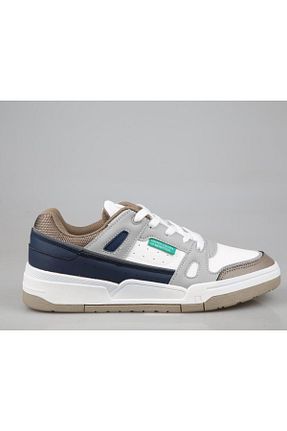 کفش اسنیکر سفید زنانه بند دار Benetton - کد 868943545
