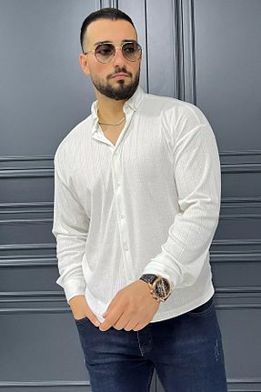 پیراهن سفید مردانه رگولار MİSHAR İTALİA - کد 868942370