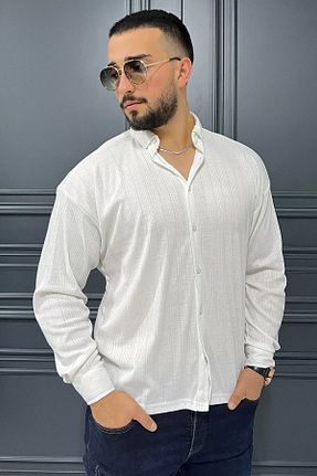 پیراهن سفید مردانه رگولار MİSHAR İTALİA - کد 868942370