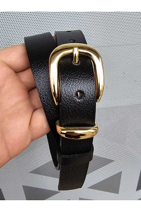 کمربند مشکی زنانه چرم خالص Kemerix - کد 868971672
