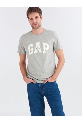 تیشرت طوسی مردانه رگولار GAP - کد 50600956