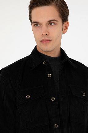 پیراهن مشکی مردانه یقه ایستاده U.S. Polo Assn. - کد 868950258