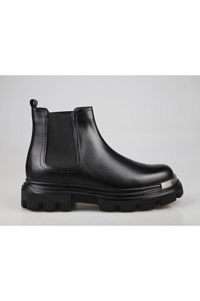 بوت / نیم بوت مشکی مردانه چرم خالص MARCOMEN - کد 868971655