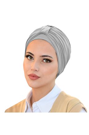 روسری طوسی پنبه پلی استر Sufirit - کد 868956593