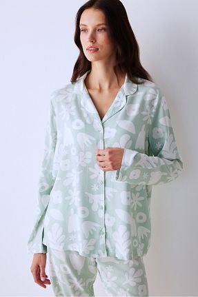 ست لباس راحتی سبز زنانه ساده Penti - کد 850463091