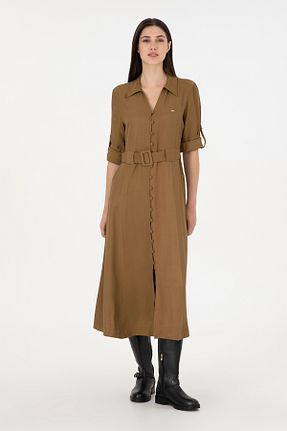 لباس خاکی زنانه بافتنی U.S. Polo Assn. - کد 868983167