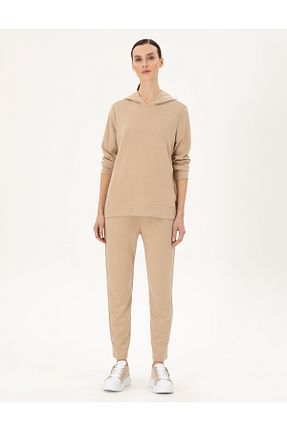 شلوار کرمگن بژ زنانه رگولار Pierre Cardin - کد 868988157