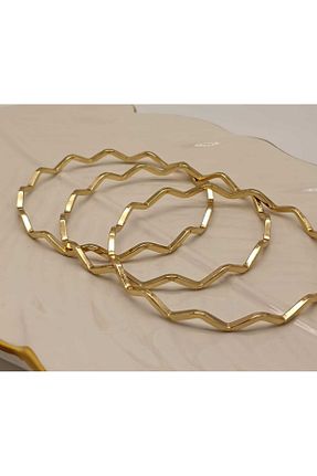 دستبند استیل (فولاد) طلائی زنانه استیل (فولاد) TLSMACCESORIES - کد 868985913