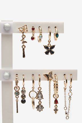گوشواره جواهر طلائی Penti - کد 855669831