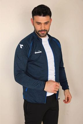 سوئیشرت اسپرت آبی مردانه اسلیم فیت Diadora - کد 312000997
