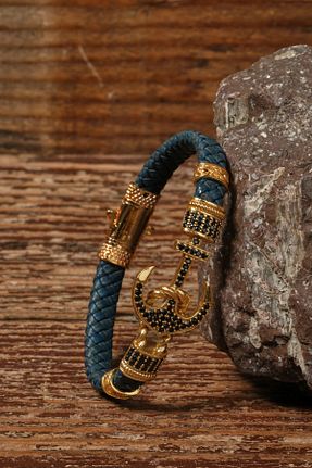 دستبند استیل (فولاد) زرد مردانه ریخته گری SUMRA - کد 869038817