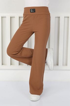 شلوار قهوه ای بچه گانه لیکرا tunays shopping - کد 869621009