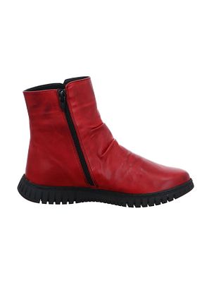 بوت / نیم بوت قرمز زنانه چرم خالص İNZE AYAKKABI - کد 869071358