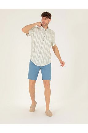 شلوارک و برمودا آبی مردانه اسلیم Pierre Cardin - کد 833423509