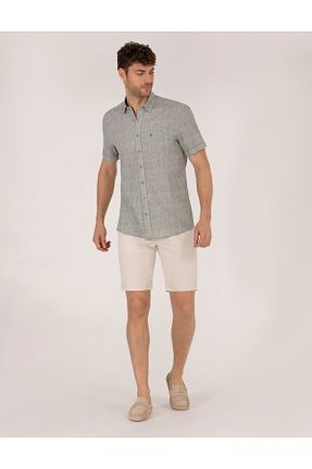 شلوارک و برمودا بژ مردانه اسلیم فیت Pierre Cardin - کد 839611697