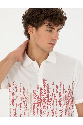 پولوشرت سفید مردانه پارچه Pierre Cardin - کد 835691075