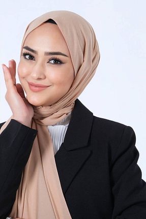 شال قهوه ای زنانه haremscarfs - کد 869120316