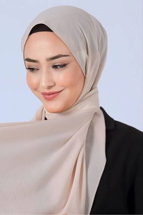شال بژ زنانه haremscarfs - کد 869124386