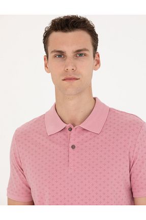 پولوشرت صورتی مردانه %100 پنبه Pierre Cardin - کد 828892351