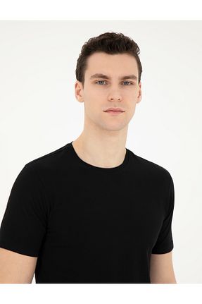 تیشرت مشکی مردانه اسلیم فیت Pierre Cardin - کد 829187468