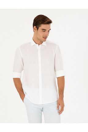 پیراهن سفید مردانه رگولار Pierre Cardin - کد 834894445