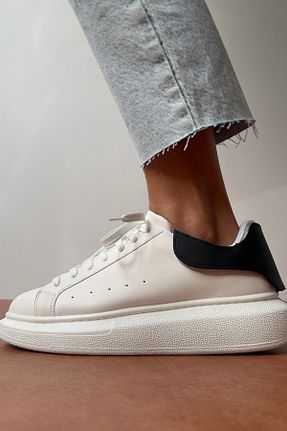 کفش اسنیکر سفید زنانه بند دار Mupa Shoes - کد 347824812