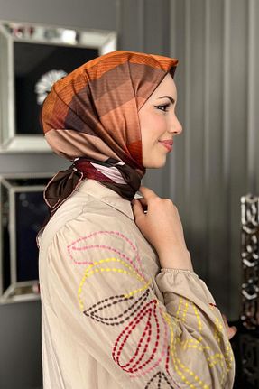 روسری رنگی پلی استر Armine - کد 832317633
