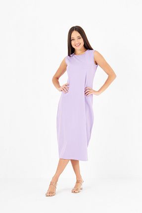 لباس حجاب بنفش زنانه رگولار CrazyShopping - کد 869189613