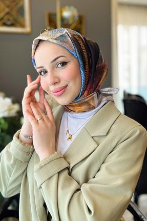 روسری رنگی پلی استر Armine - کد 832317701