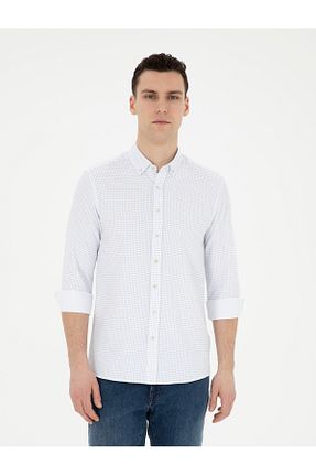 پیراهن سفید مردانه اسلیم فیت Pierre Cardin - کد 829210129