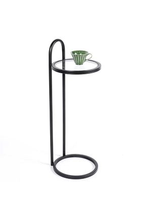 میز عسلی مشکی فلزی alkametal - کد 869171604