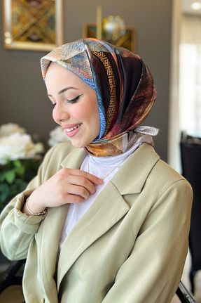 روسری رنگی پلی استر Armine - کد 832317701
