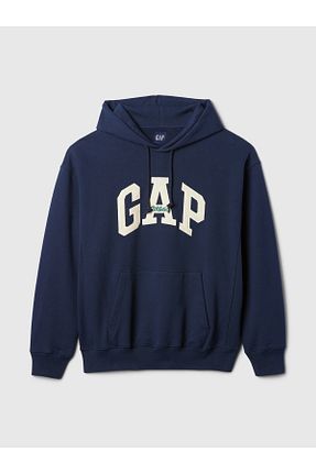 سوئیشرت سرمه ای مردانه چاپی GAP - کد 869172055
